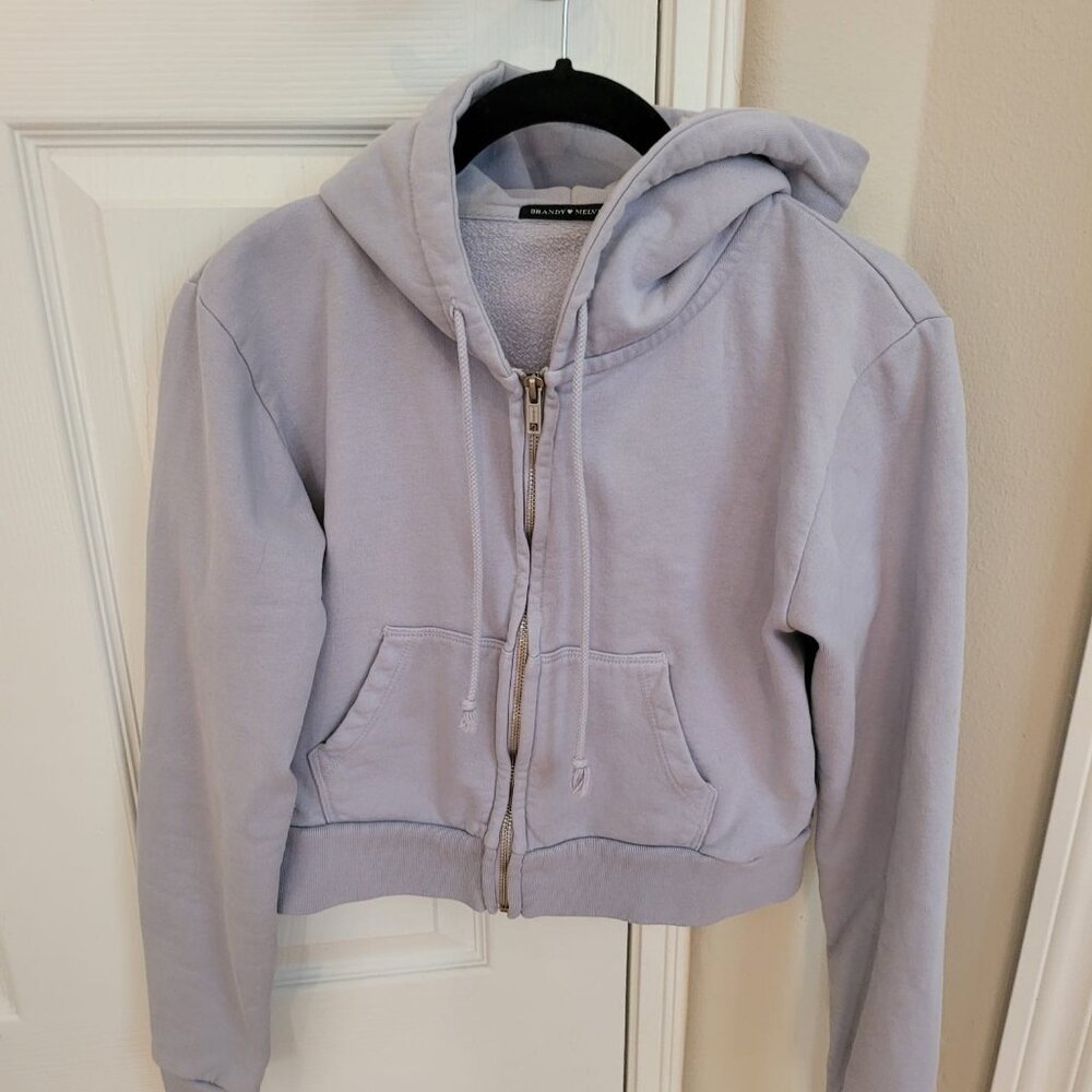 Used - Brandy Melville cropped hoodie